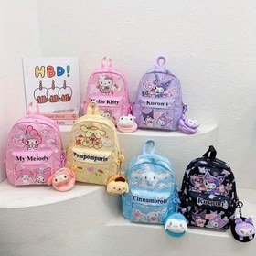 Resim 1 yeni Sanrio çantası, ultra hafif ve yüksek görünüm, zarif asılı süslemeler, sırt çantası 