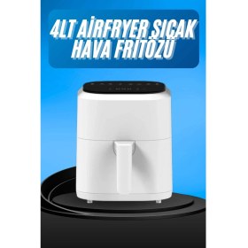 Resim MidasTech Hava Fritözü 4l Airfryer Pratik Uzun Ömürlü Yağsız Pişirme Taşınabilir Midiastech 