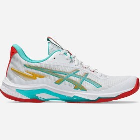 Resim Asics NETBURNER BALLISTIC FF 4 Kadın Beyaz Voleybol Ayakkabısı 1052A090-960 