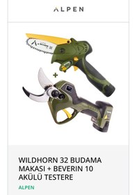 Resim Wıldhorn 32 Budama Makası + Beverın 10 Akülü Testere 