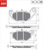 Resim GOLD AD 369 FREN BALATA SİNTER METAL 