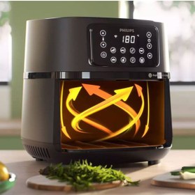 Resim Philips PHİLİPS 5000 Serisi XXL Airfryer, Uzaktan Bağlantı, 1.4kg, 7.2L Kapasite + Aksesuarlar, SİYAHH 