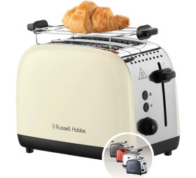 Resim Russell Hobbs Ekmek Kızartma Makinesi [2 Dilim Için] Colours Plus Inox Krem (Ekstra Geniş Yuvalar, 6 