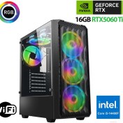 Resim Xaser Thunder X720 I5 14400F 16GB Ddr5 Ram 1tb M.2 Nvme SSD 16GB RTX5060 Ti Oyuncu Masaüstü Bilgisayarı 