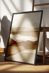 Resim Postifull Hills Of Sand Çerçeveli Tablo, Siyah Çerçeve Ve Poster, Dikey Duvar Tablosu Comfort Serisi No:108335;13 X 18 Siyah Çerçeveli 