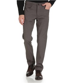Resim Hatemoğlu Vizon Regular Fit 5 Cep Pamuklu Kot Pantolon Vizon 