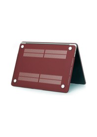 Resim Arabulalaca Apple Uyumlu MacBook Pro 13' 2020 A2338 M1 İşlemcili Mat Doku Kılıf Bordo 