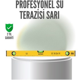 Resim Drnds 600 Mm Su Terazisi Sarı Dalı Gövde Hassas Ölçüm 
