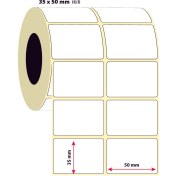 Resim İşimiz Etiket 35X50MM Iklili Silver Mat Etiket | 6 Rulo | 2000 Sarım | 