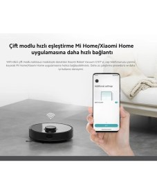 Resim Xiaomi Applle & Android Uzaktan Kontrol Özellikli Lds Lazer Navigasyon Sistemi Akıllı Robot Süpürge Vacuum S10T 8000PA+XIAOMI Redmi Watch5 