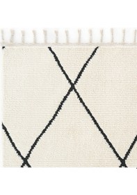 Resim Cool Halı Milan 2021 Krem Siyah Hav Toz Vermez Yumuşak Dokulu Modern Kesme Halı 