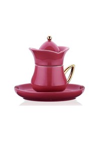 Resim Korkmaz Lalezar Collection 2li Pembe Kahve Fincan Takımı 