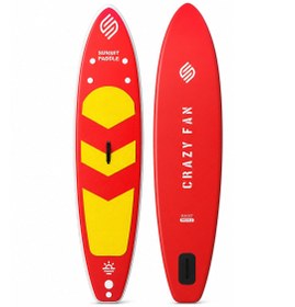 Resim Crazy Fan Sarı Kırmızı Şişme SUP Board / Paddle Board 320 cm 