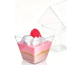 Resim Prizma Kase Mika Kapaksız Sunum Kabı 40'lı 200 cc 