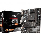 Resim MSI B450M-A PRO MAX DDR4 4133MHZ 1XHDMI 1XDVI M.2 MATX AM4 