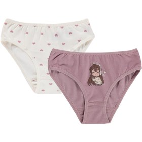 Resim Civil Girls Love 2-10 Yaş Kız Çocuk 2'li Külot - Standart / 6-7 Yaş 