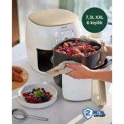 Resim Philips Dokunmatik LED Panel – Modern ve Kolay Kullanım 7.3 L Ultra Geniş Kapasite Xxl Premium Airfryer & Fritöz 2250W 