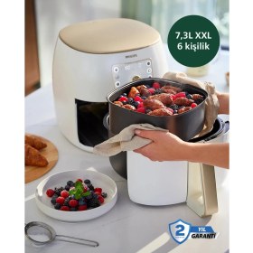 Resim Philips Dokunmatik LED Panel – Modern ve Kolay Kullanım 7.3 L Ultra Geniş Kapasite Xxl Premium Airfryer & Fritöz 2250W 