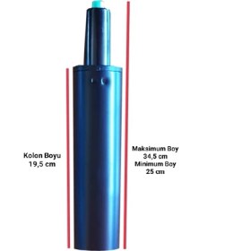 Resim Elayce Ofis Yıldız Ayak+5 Adet TEKERLEK+100LÜK Amortisör+Çift Kollu Mekanizma 