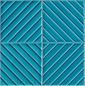 Resim Genel Markalar 20x20 Cm Linea Turkuaz Modern Desenli Çini Seramik Karo 