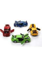 Resim Vardem Oyuncak 80137-12 Çek-Bırak 1:36 Şeritli Spor Araba Metal Malzeme 