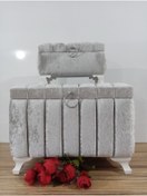 Resim Sonem Çeyiz Sandık Gelin Damat Bohça Nişan Çeyiz Sandığı 2li 0312 