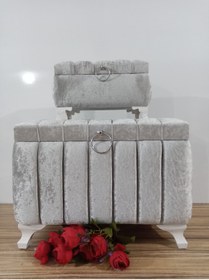 Resim Sonem Çeyiz Sandık Gelin Damat Bohça Nişan Çeyiz Sandığı 2li 0312 