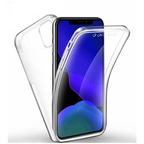 Resim Prolysus iPhone Uyumlu 11 Pro Max Uyumlu 360 Derece Kılıf Full Tam Koruma Ön Arka Şeffaf Kılıf 