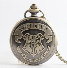 Resim Hediye Sahibi Kişiye Özel Retro Harry Potter Kabartmalı Quartz Köstekli Saat 