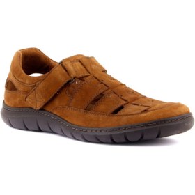 Resim SailLakers - Taba Nubuk Cırtlı Erkek Sandalet 107-3113-79105 