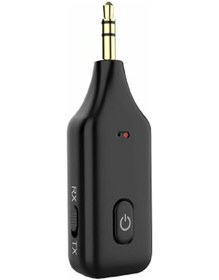 Resim Bluetooth Araç Aux Adaptörü 3,5 Mm Jak, Bluetooth V5.1 Rx Tx Alıcı Verici Eller Serbest Araç Kiti, Stereo, Ses, Araç Radyosu, Araba İçin Bluetooth Verici 