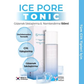 Resim K-lotus gözenek sıkılaştırıcı, canlandırıcı ve nemlendirici ice pore tonik 150ml 