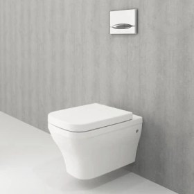 Resim Bocchı Firenze Rimless Asma Klozet Parlak Beyaz + Bocchı Yavaş Kapanır Kapak 1304-064-0128 