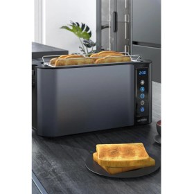 Resim 4 Dilimlik Uzun Slotlu Ekmek Kızartma Makinesi Dokunmatik Panel, 7 Seviyeli 