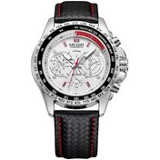 Resim Folinda Megır 1010g Erkek Kol Saati - 4.3cm Büyük Kadran, Kuru Deri Kayış, 3atm Su Geçirmez, Quartz Hareket, Siyah Kayış Beyaz Kadran Çok Renkli 