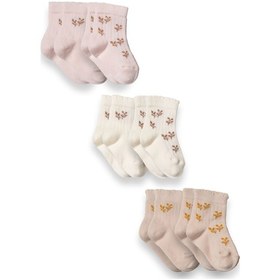 Resim Babycosy Organic Wear %100 Organik Pamuk 6 Lı Bebek Çorap Seti Yumuşak Nefes Alan Kaydırmaz Bebek Çorabı,yenidoğan,0-24 Ay Çok Renkli 