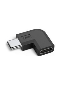 Resim 90 Derece L Tip Sağ Ve Sol Açılı Usb C Type-c Erkek - Dişi Adaptö 