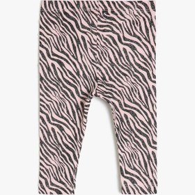 Resim Kız Bebek Zebra Desenli Tayt 
