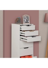 Resim Flow Çekmeceli Şifonyer Beyaz / Genç-Yatak Odası Şifonyer 