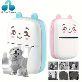 Resim MMN Mini Taşınabilir Fotoğraf Yazıcısı ve Etiket Yapıcı - USB Şarj Edilebilir Termal Kağıt Yazıcısı, Sevimli Karikatür Tasarımı, DIY Scrapbooking, Seyahat, Notlar, Faturalar için Monokrom Ekran, Kompakt ve Pil Gücüyle Çalışan, Mini Yazıcı Taşınabilir, Scrapbooking Aksesuarı, Eğlenceli Tasarım, Dayanıklı Yapı 