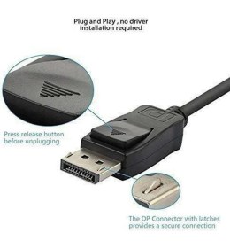 Resim Motorobit Display Port - VGA Çevirici Dönüştürücü Adaptör 