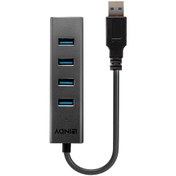 Resim LİNDY 4 Port Usb 3.0 Hub With 30cm Fixed Usb Type A Cable 4 Port Usb 3.0 Hub, 30cm Sabit Usb Tip A Kablolu 