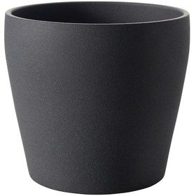 Resim Toprak Saksı, Koyu Gri, 24 Cm 3 Adet 
