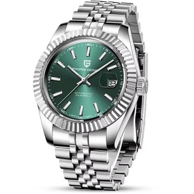 Resim Pagani design PD-1645 Datejust Yeni Mekanik Erkek Kol Saati Otomatik Retro Saatler Erkek Su Geçirmez Çelik Saat 