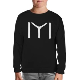 Resim Türk Kayı Boyu - Logo Siyah Çocuk Sweatshirt 