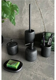 Resim Primanova Yonksu 5'li Banyo Seti Siyah Siyah 