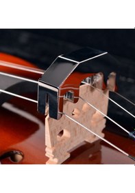 Resim Manuel Raymond Dvm4prn Keman Susturucusu Gümüş Parlak Krom Kaplama Gece Çalışmaları İçin 