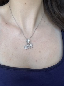 Resim Silver Charmlı Kolye 