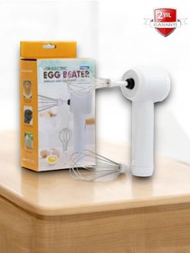 Resim woodhub USB şarjlı mini elektrikli karıştırıcı, pratik ve kompakt tasarım, beyaz renk 