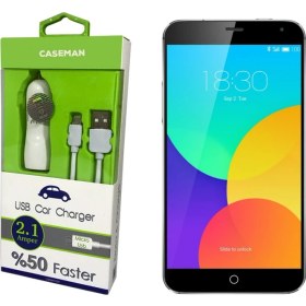Resim Case Man Meizu MX4 Pro Araç Şarj Cihazı Adaptör + Data Kablosu Hızlı Şarj Özellikli 